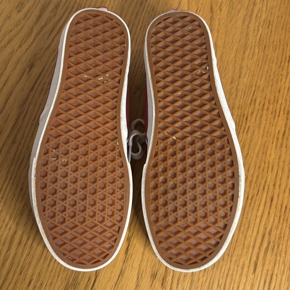 VANS Men's Atwood Sneakers Oxblood Burgundy White Rip Stop Fabric Skate Size 7.5 - Picture 11 of 13